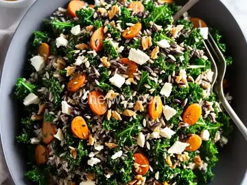 Megan’s Wild Rice & Kale Salad