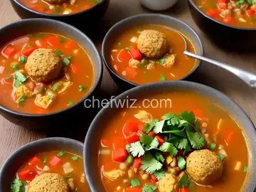Mexican Chicken Meatball Soup (Sopa de Albóndigas de Pollo)
