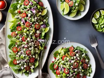 Mexican Green Salad with Jalapeño-Cilantro Dressing