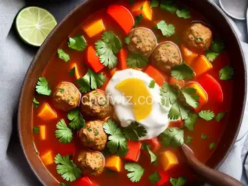 Mexican Meatball Soup