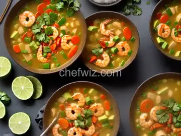 Mexican shrimp soup (Caldo de Camar�n)