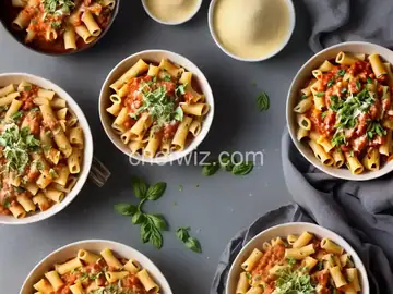Mezzi Rigatoni with Yellow Tomato Sauce