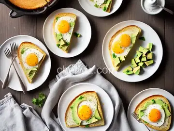 Microwave Egg Sandwich with Cheddar and Avocado