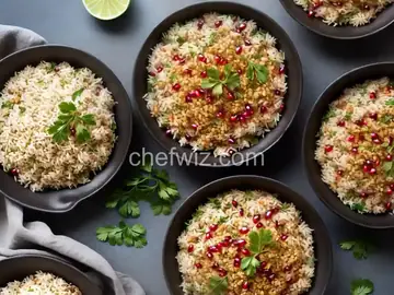 Middle Eastern Rice Pilaf with Pomegranate