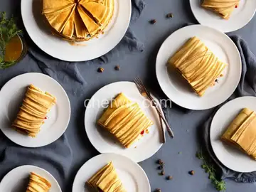 Mille Feuille Cake with Easy-to-Roll Crepes