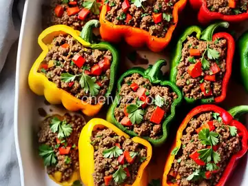Millet and Beef Stuffed Peppers