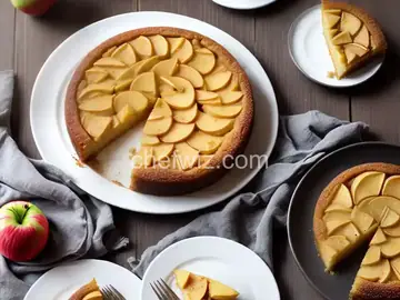 Milopita (Greek Apple Upside-Down Cake)
