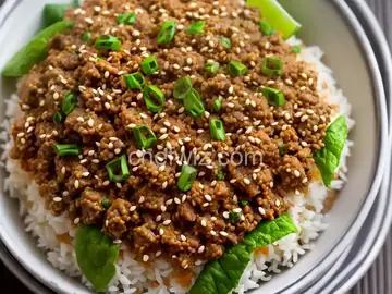 Minced pork rice (lo-bah-png)