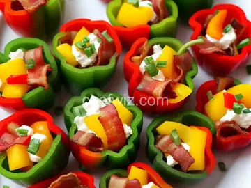 Mini Bell Pepper Poppers with Bacon