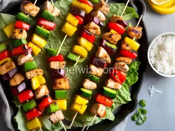 Mini Hawaiian Chicken Skewers