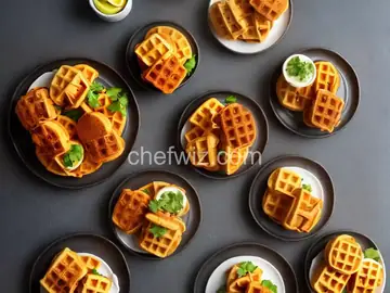 Mini Hot Chicken and Waffle Sliders