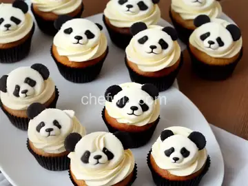 Mini Panda Cupcakes