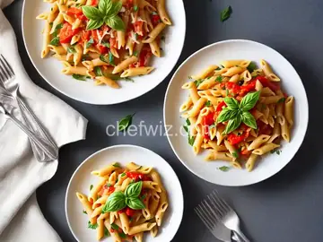 Mini Penne with Sweet Peppers and Parmigiano-Reggiano