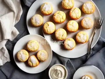 Mini Vanilla Scones with Vanilla Bean Glaze