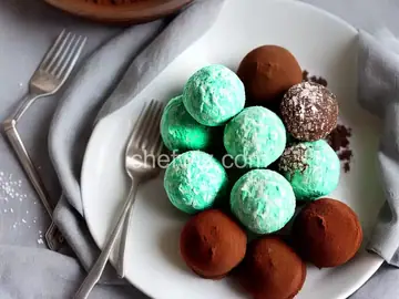 Mint Chocolate Truffles
