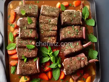 Mint Crusted Rack of Lamb