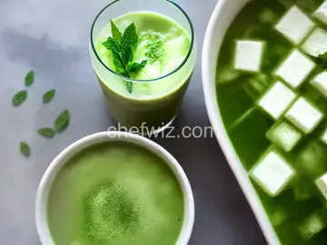 Minty Iced Matcha Latte