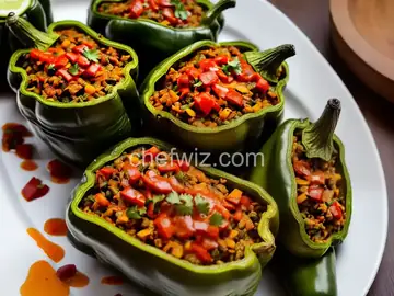 Mirchi Bada (Stuffed Green Chile Peppers)