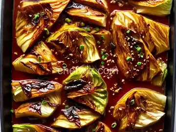 Miso-Glazed Cabbage