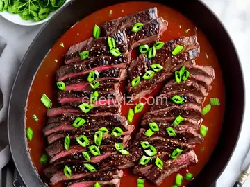 Miso-Glazed Skirt Steak