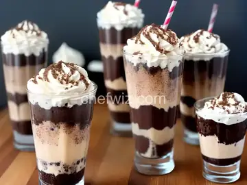 Mississippi Mud Pie Spiked Milkshake Shots