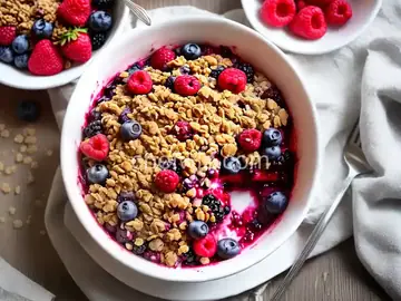 Mixed Berry Crisp (Gluten Free)
