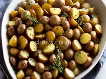 Mixed Roasted Potatoes With Herb Butter