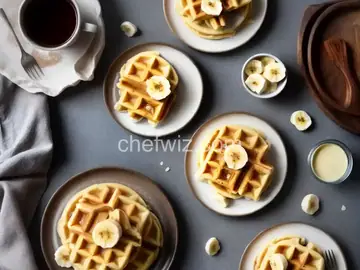 Mochi Waffles With Maple–Brown Butter Bananas