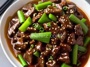Mongolian Beef and Spring Onions