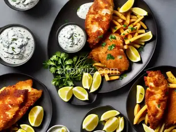 Monkfish and Chips with Remoulade