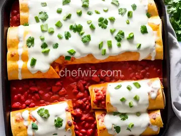 Monster Sour Cream Enchiladas