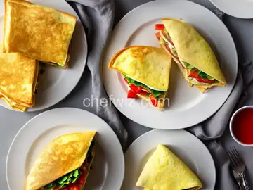 Monte Cristo Omelet Sandwich
