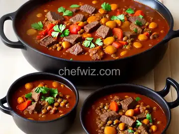Moroccan Beef and Lentil Stew