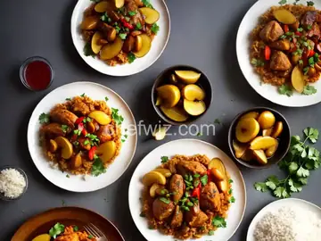 Moroccan Chicken Tagine with Caramelized Pears