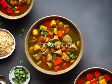 Moroccan Chicken and Vegetable Soup