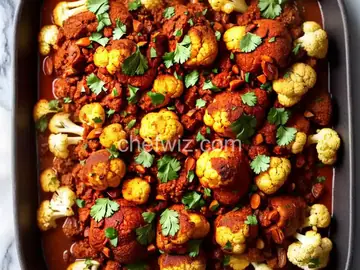 Moroccan Harissa Roast Cauliflower