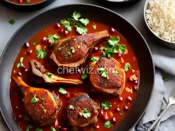 Moroccan Lamb Shanks with Pomegranate