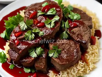 Moroccan Lamb with Shiraz Honey Sauce