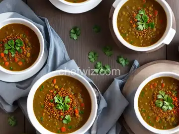 Moroccan Lentil Soup with Veggies