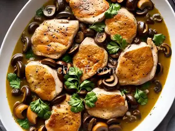 Mushroom Chicken Piccata