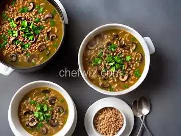 Mushroom-Farro Soup
