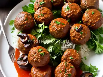 Mushroom-Lamb Kofta