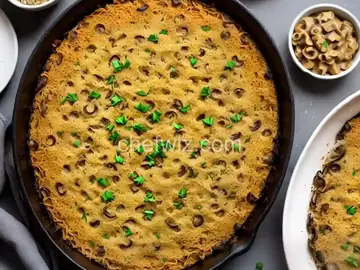 Mushroom Onion Matzo Kugel