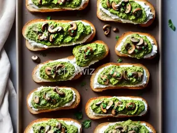 Mushroom Pesto Crostini