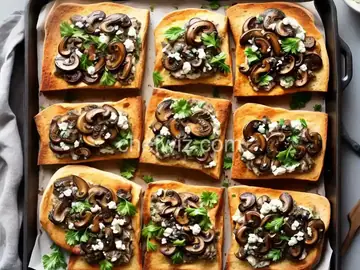 Mushroom Ricotta Toast