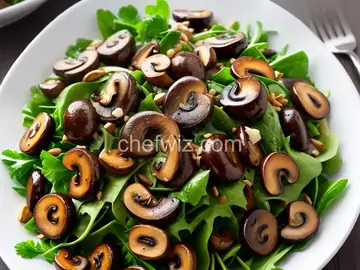 Mushroom Salad in Garlic and Parsley Vinaigrette