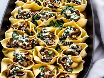Mushroom-Spinach Stuffed Shells