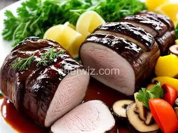 Mushroom-Stuffed Pork Roulade