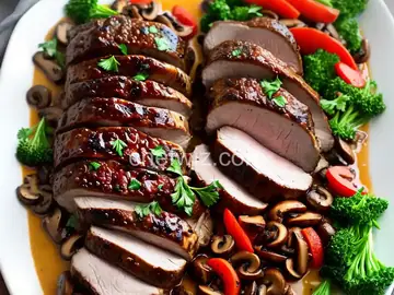 Mushroom-Stuffed Pork Tenderloin