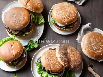 Mushroom Swiss Smash Burgers with Truffle Sauce